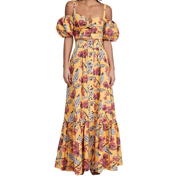 A.L.C. | Lillie Skirt - Yellow Floral Maxi - size 6 - Picture 7 of 7